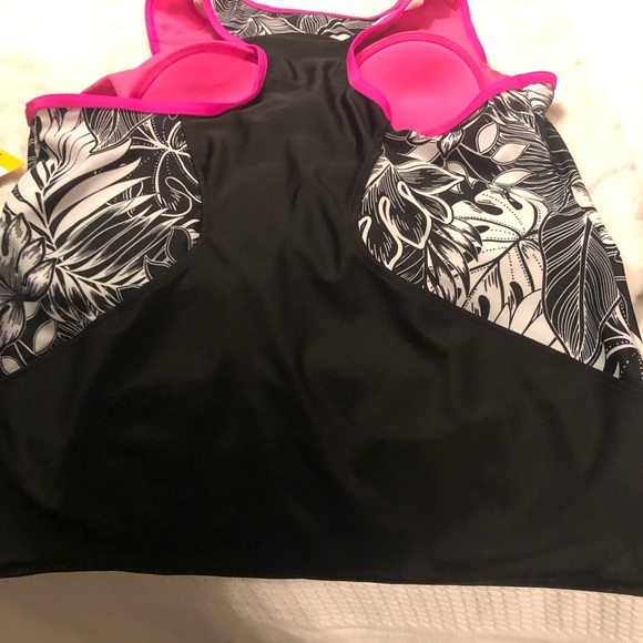 NWT ZEROXPOSUR Ladies Scuba Tankini Swim Suit 2 Pc Set (Carmine) Medium - Picture 5 of 9